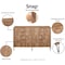 Manhattan Comfort DUMBO 10-Drawer Double Tall Dresser in Golden Brown DR004-GB - alternate 5